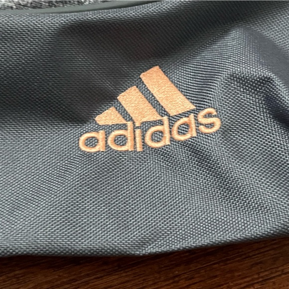 Adidas Gray and Copper Drawstring Backpack - Picture 2 of 3